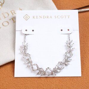 Kendra Scott Rosalie White CZ Tennis Bracelet Silver
